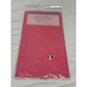 BEST OCCASIONS plastic table cover 58 X 108 rectangle PINK